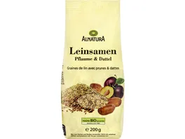 Alnatura Bio Leinsamen Pflaume und Dattel