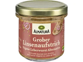 Alnatura Bio grober Linsenaufstrich