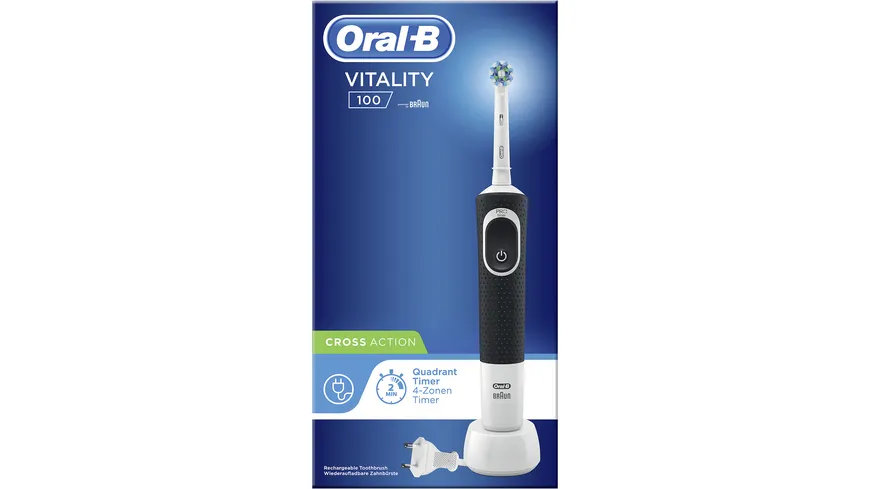 Oral-B Elektrische Zahnbürste Vitality 100 Hangable Box Black