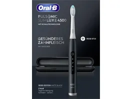 Oral B Elektrische Zahnbuerste Pulsonic Slim Luxe 4500 Matte Black mit Reiseetui