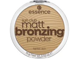 essence sun club matt bronzing powder