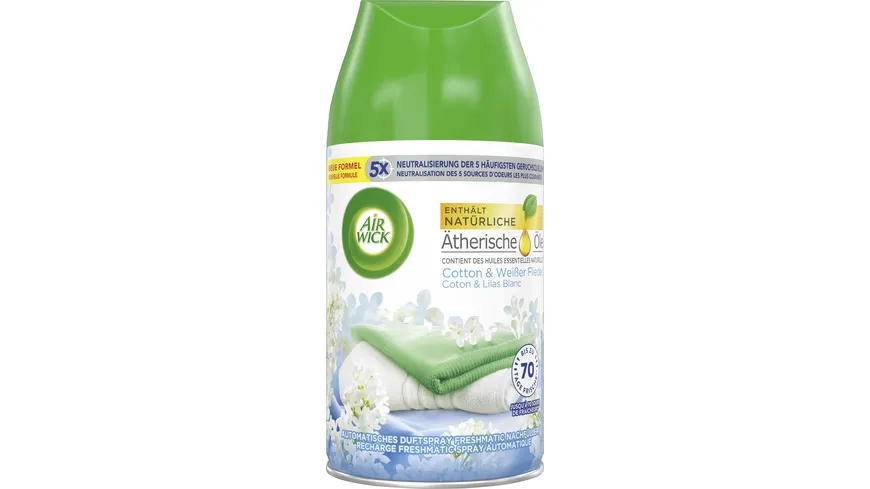 Air Wick Freshmatic - Nachfüller für automatisches Duftspray Cotton &  Weißer Flieder