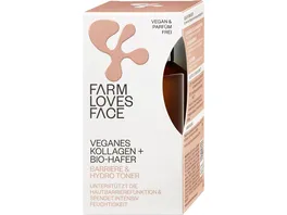 Farm loves Face Toner mit veganem Kollagen Bio Hafer