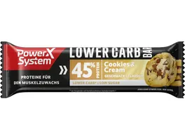 Power System Lower Carb Bar Cookies Cream
