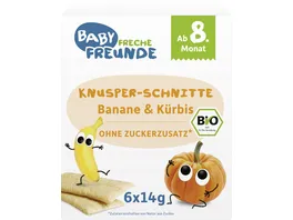 Freche Freunde Bio Knusper Schnitte Banane Kuerbis