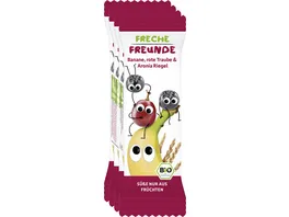 Freche Freunde Bio Getreideriegel Rote Traube Aronia Banane 4er Pack