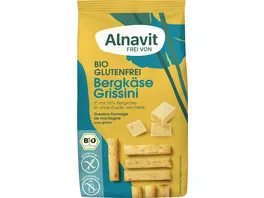 Alnavit Bio Bergkaese Grissini glutenfrei