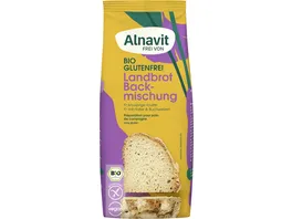Alnavit Bio Landbrot Backmischung glutenfrei
