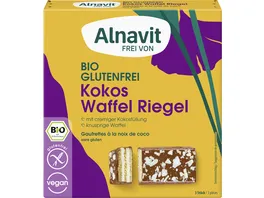 Alnavit Bio Kokos Waffel Riegel 75G