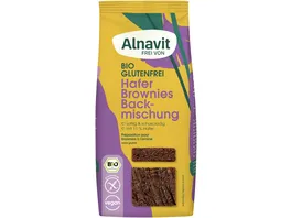 Alnavit Bio hafer Brownies Backmischung glutenfrei