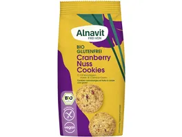 Alnavit Bio Cranberry Nuss Cookies glutenfrei