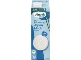 Alnavit Bio Laktosefreie Alpenmilch haltbar 3 5 Fett glutenfrei