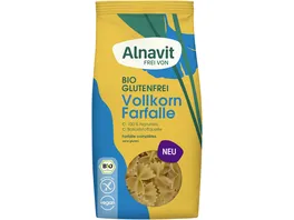 Alnavit Bio Vollkorn Farfalle glutenfrei