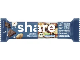 share Bio Nussriegel Dunkle Schokolade Meersalz