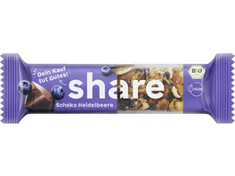 share Bio Nussriegel Schokolade Heidelbeere
