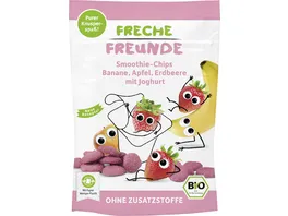 Freche Freunde Bio Smoothie Chips Banane Apfel Erdbeere mit Joghurt