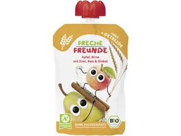 Freche Freunde Quetschie Apfel Birne mit Zimt Reis Dinkel