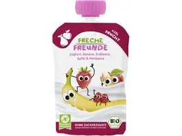 Freche Freunde Quetschie Joghurt Banane Erdbeere Apfel Himbeere