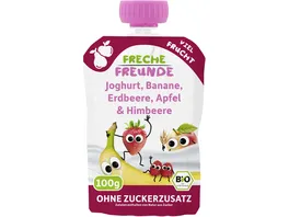 Freche Freunde Quetschie Joghurt Banane Erdbeere Apfel Himbeere