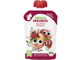 Freche Freunde Quetschie Apfel Pfirsich Erdbeere