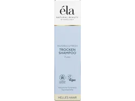 ELA natural beauty Invisible Fresh Trockenshampoo Puder helles Haar