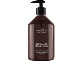 Jean Len Hand Body Cleanser Bergamot Cedarwood