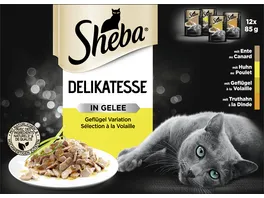 SHEBA Delikatesse in Gelee Gefluegel Variation Portionsbeutel