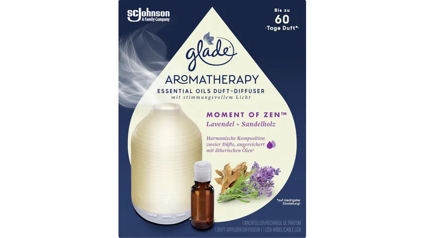 Glade Aromatherapy Essential Oils Duft-Diffuser Starter Moment of