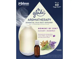 Glade Aromatherapy Essential Oils Duft Diffuser Starter Moment of Zen