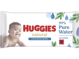 Huggies Natural 0 Plastic 99 Pure Water Baby Pflegetuecher