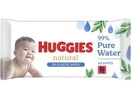 Huggies Natural 0 Plastic 99 Pure Water Baby Pflegetuecher