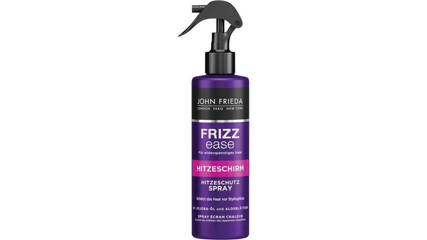 John Frieda Frizz Ease Hitzeschirm Hitzeschutz Spray mit Jojoba-Öl und  Aloe-Blättern (1 x 200 ml) : : Kosmetik