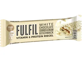 FULFIL Vitamin und Protein Riegel White Chocolate Cookies Cream Geschmack