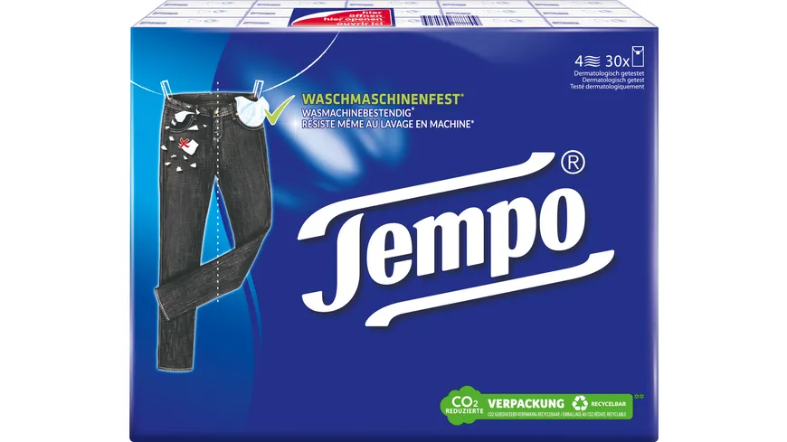 TEMPO Taschentücher Original Box 80 Stück 4-lagig online kaufen
