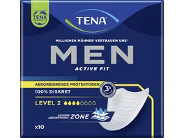 TENA MEN Level 2 Active Fit Inkontinenzeinlagen