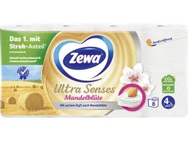 Zewa Ultra Senses Toilettenpapier 8x135 Blatt 4 Lagen