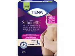 Tena Silhouette Taillenhohe Unterwaesche Plus Creme Gr L