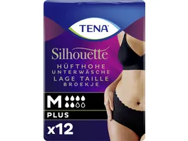 Tena Silhouette Huefthohe Unterwaesche Plus Schwarz Gr M