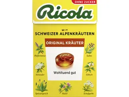 Ricola Bonbons Original Schweizer Alpenkraeuter Box
