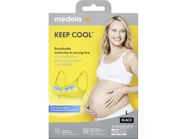 Medela Keep Cool Schwangerschafts und Still BH schwarz