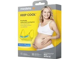 Medela Keep Cool Schwangerschafts und Still BH weiss