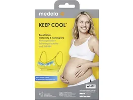 Medela Keep Cool Schwangerschafts und Still BH weiss