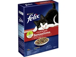 PURINA FELIX Katzentrockenfutter Countryside Sensations mit Rind