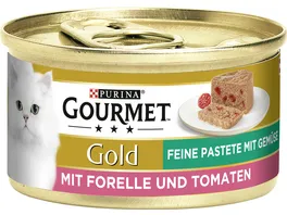 PURINA GOURMET Gold Feine Pastete mit Forelle Tomaten