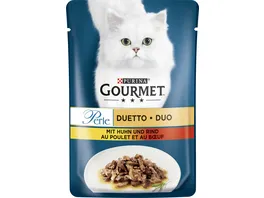 PURINA GOURMET Perle Duetto mit Huhn Rind