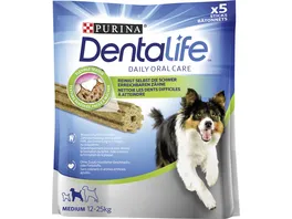 Purina DentaLife Medium Taegliche Zahnpflege Snacks fuer mittelgrosse Hunde