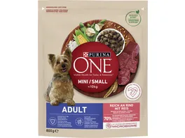 Purina One Hundenassfutter Rind mit Reis