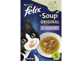 PURINA FELIX Soup Geschmacksvielfalt aus dem Wasser mit Kabeljau