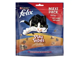 PURINA FELIX Katzensnacks Play Tubes Huhn Leber Maxi Pack