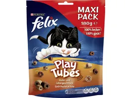 PURINA FELIX Katzensnacks Play Tubes Huhn Leber Maxi Pack